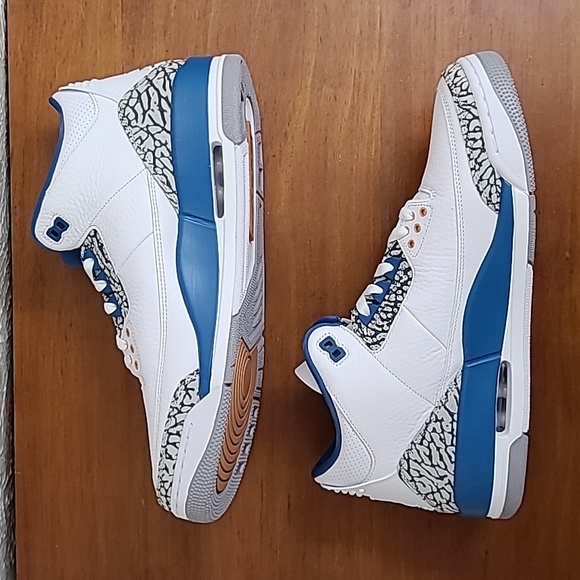 Air Jordan 3 Retro Washington Wizards Blue Copper Men Sneaker CT8532-148 Sz 12.5 - Picture 4 of 17